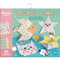 Roztomilé kawai origami skladačky pre deti-  AUZOU 