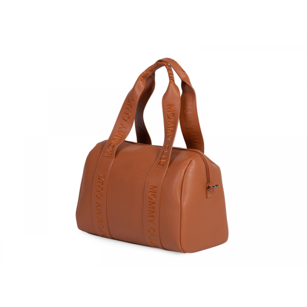 Prebaľovacia taška Mommy Club Signature Vegan Leather Brown- Childhome