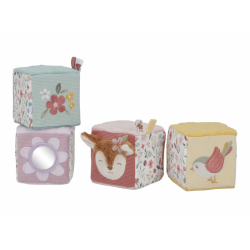 Kocky textilné 4 ks Fairy Garden - Little Dutch